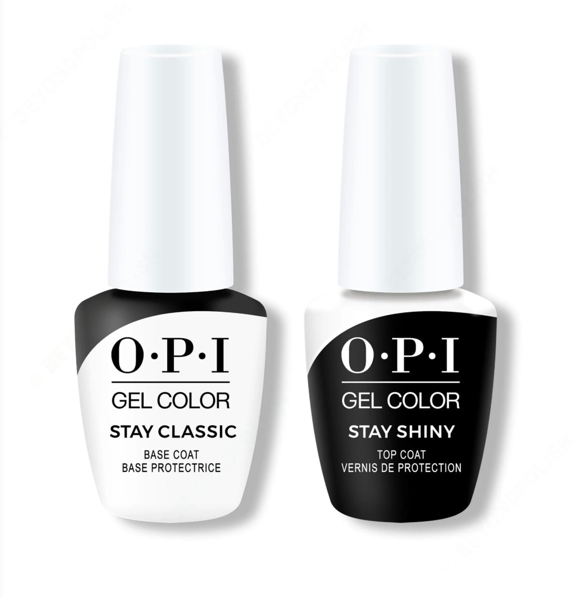 OPI GelColor - Stay Classic Base & Stay Shiny Top Coat 0.5 oz