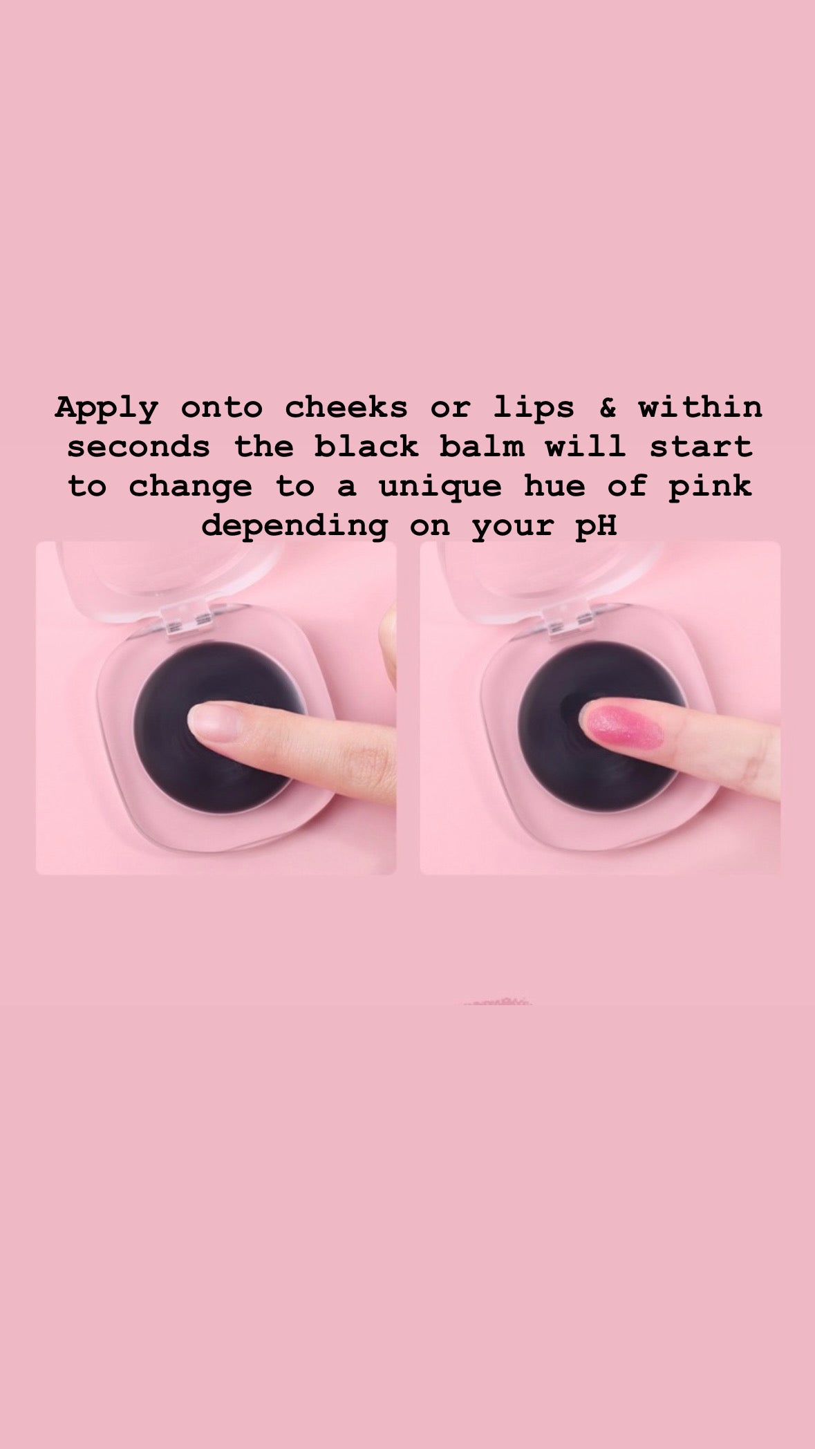 Black•Color Changing Cheek & Lip Balm